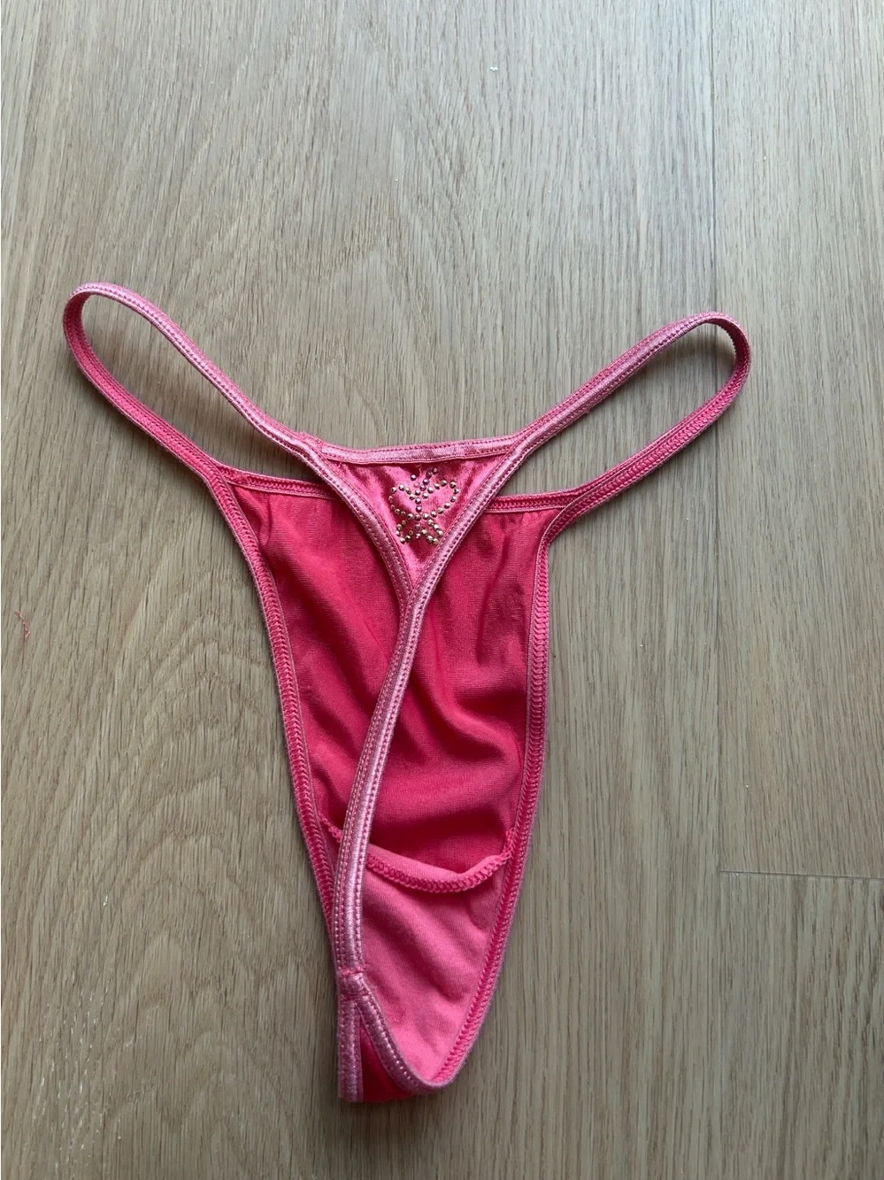 Vintage Victoria’s Secret Second Skin Satin Thong Panty - Picture 2 of 3
